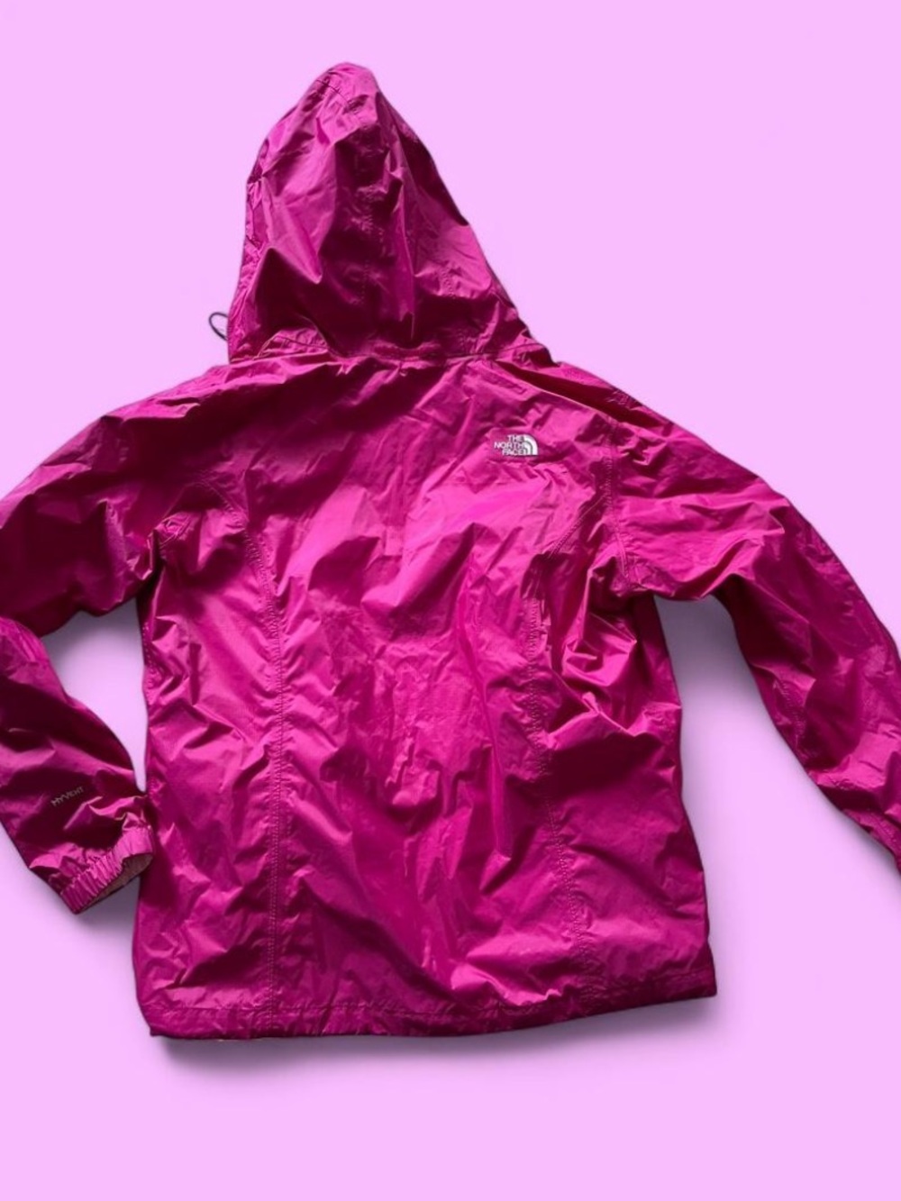 The North Face XL Pink Waterproof Hooded Jacket - Picture 3 of 3